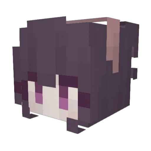rrlxh_ Minecraft avatar head, 3D render