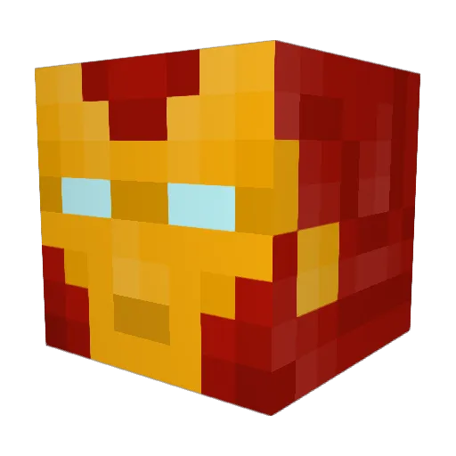 rroarer Minecraft avatar head, 3D render