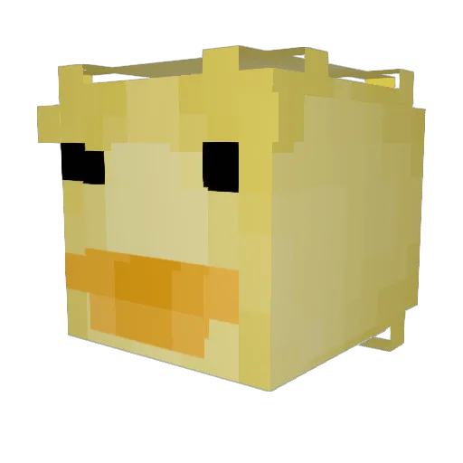 rrokusix Minecraft avatar head, 3D render