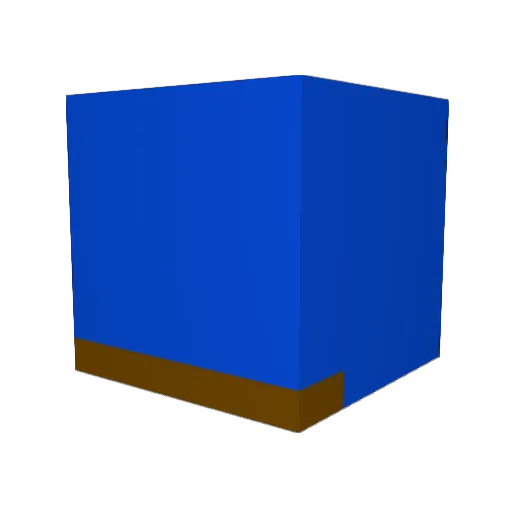 rrokuu Minecraft avatar head, 3D render