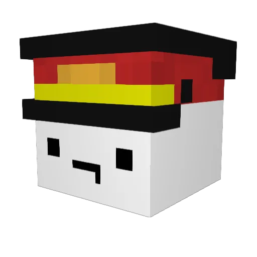 rromajn Minecraft avatar head, 3D render