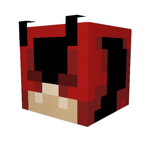 rrrizal Minecraft avatar head, 3D render