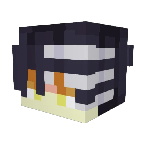 rrrr__ Minecraft avatar head, 3D render