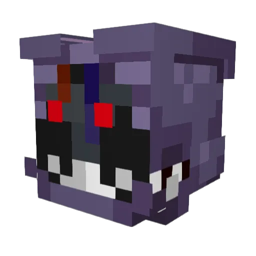 rrrrramen Minecraft avatar head, 3D render