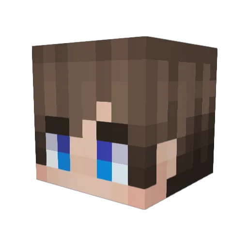 rrssll Minecraft avatar head, 3D render