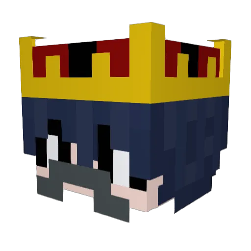 rrtushjj Minecraft avatar head, 3D render