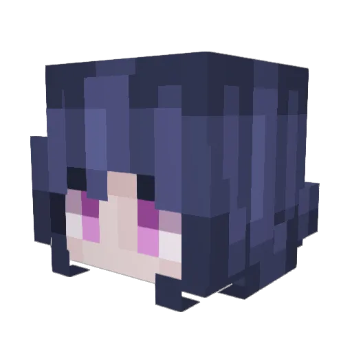 rruh Minecraft avatar head, 3D render
