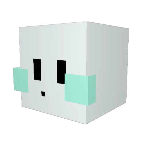 rsDyson Minecraft avatar head, 3D render