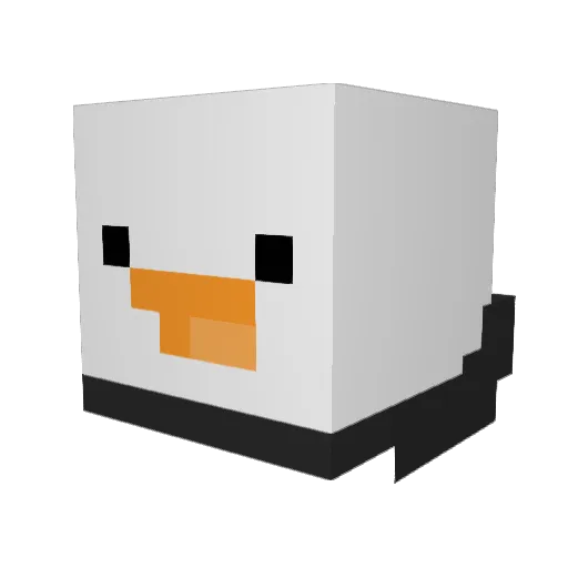 rsow Minecraft avatar head, 3D render
