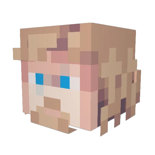 rsp_tn Minecraft avatar head, 3D render