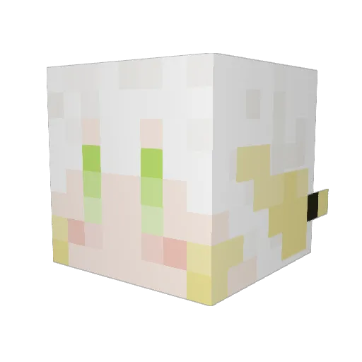 rst148 Minecraft avatar head, 3D render