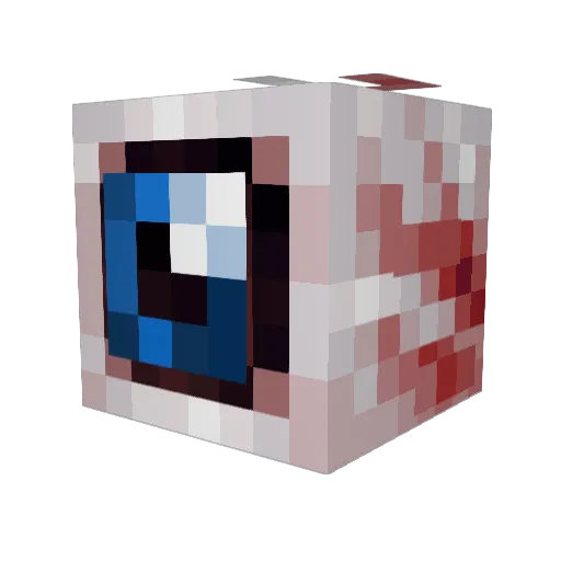 rstby Minecraft avatar head, 3D render