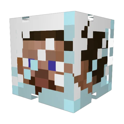 rstryrsdt Minecraft avatar head, 3D render