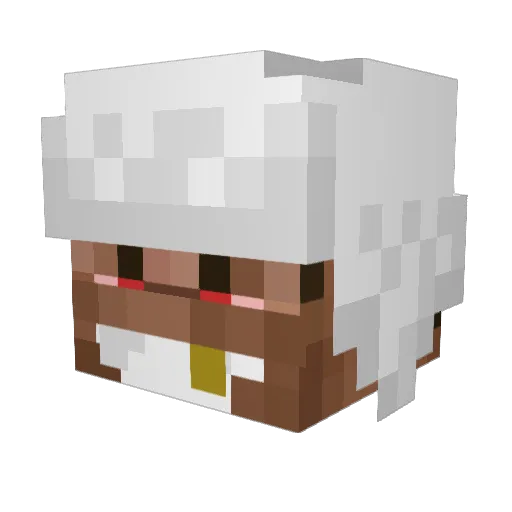 rsttw Minecraft avatar head, 3D render