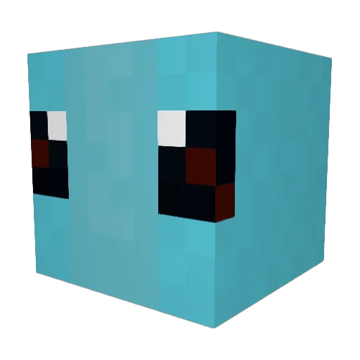 rstuffs Minecraft avatar head, 3D render