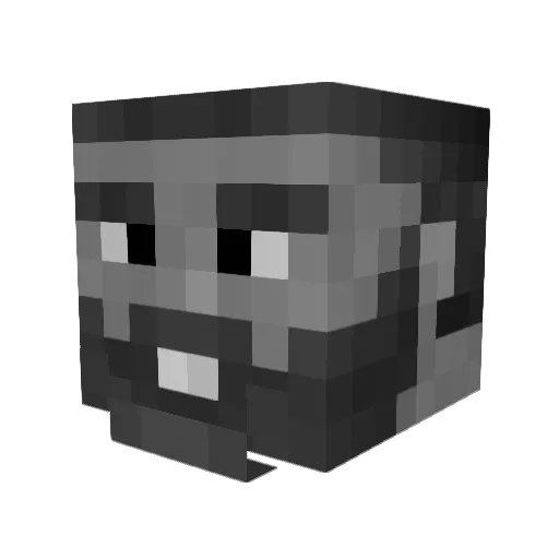 rt03 Minecraft avatar head, 3D render