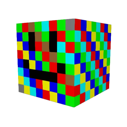 rt0907 Minecraft avatar head, 3D render