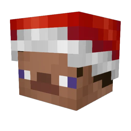 rt2009 Minecraft avatar head, 3D render