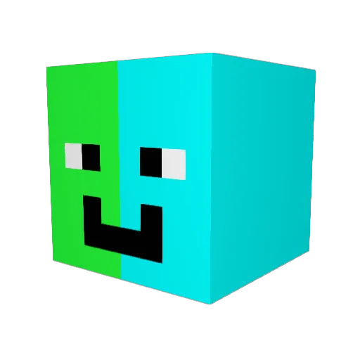 rt_gam1ng Minecraft avatar head, 3D render