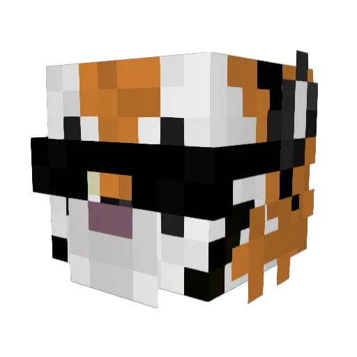 rtcheh Minecraft avatar head, 3D render