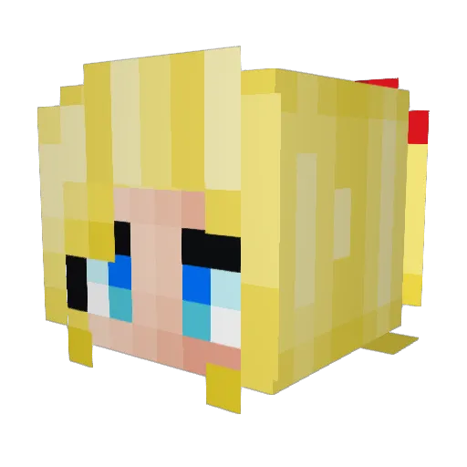 rtg46 Minecraft avatar head, 3D render