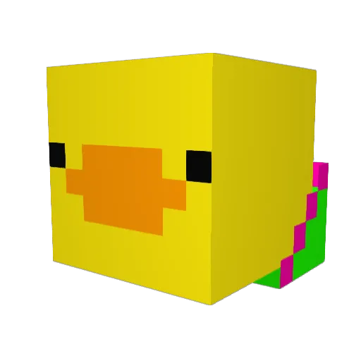 rti500 Minecraft avatar head, 3D render