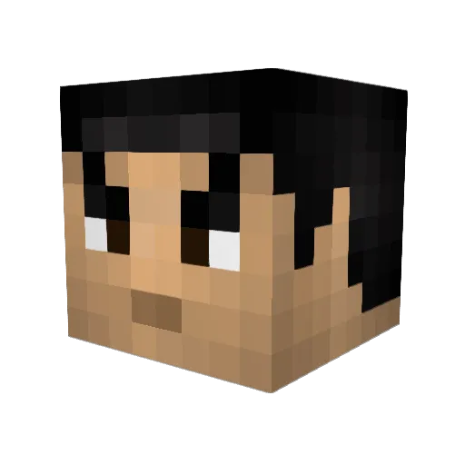 rtm242 Minecraft avatar head, 3D render