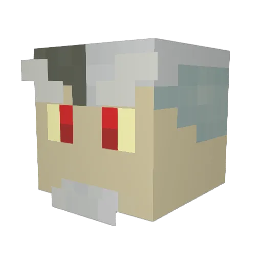 rtoth Minecraft avatar head, 3D render