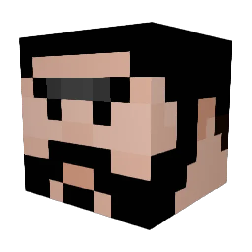 rtotheeza Minecraft avatar head, 3D render