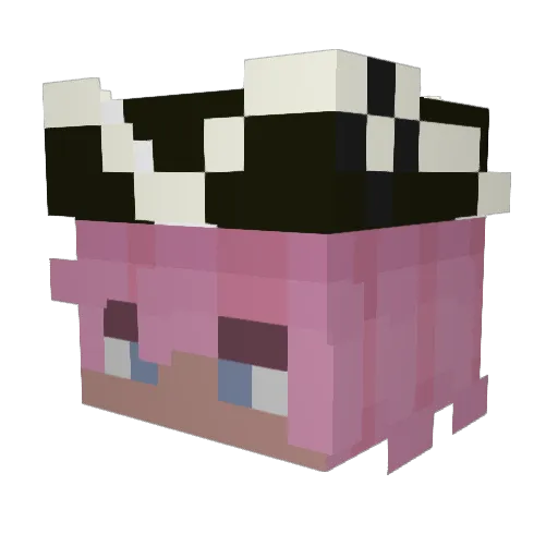 rtowner Minecraft avatar head, 3D render