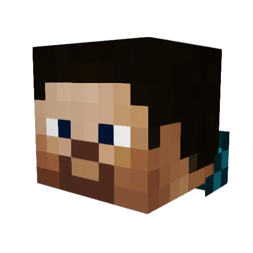 rtqc Minecraft avatar head, 3D render