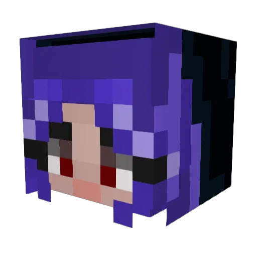 rtreeky Minecraft avatar head, 3D render