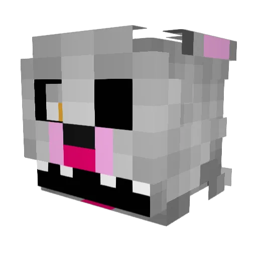 rtroy Minecraft avatar head, 3D render