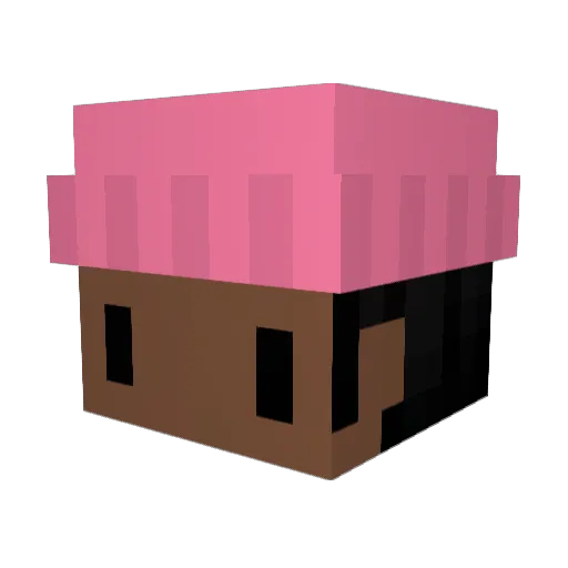 rtxxx Minecraft avatar head, 3D render