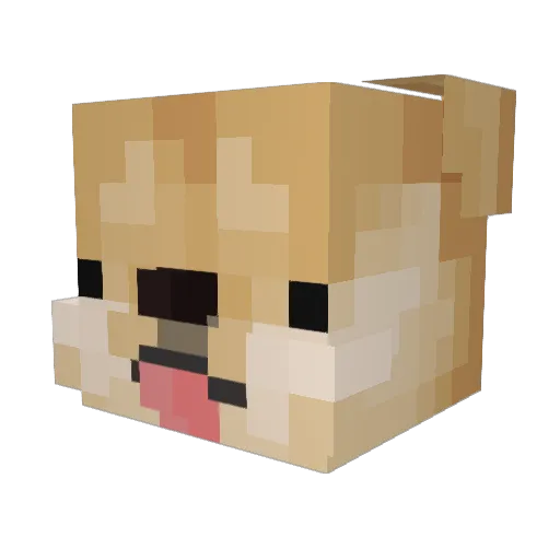 rtytt Minecraft avatar head, 3D render