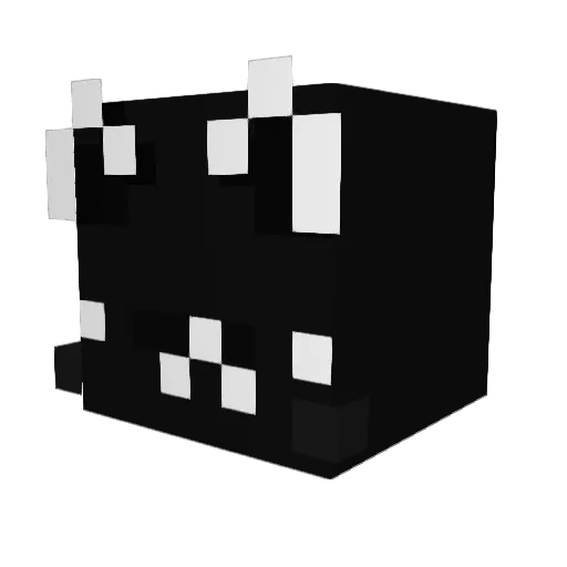 rtyuoy Minecraft avatar head, 3D render