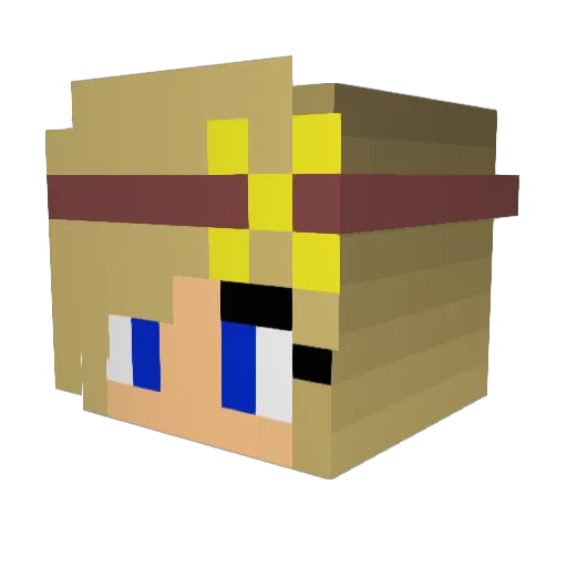 ru1ma2 Minecraft avatar head, 3D render