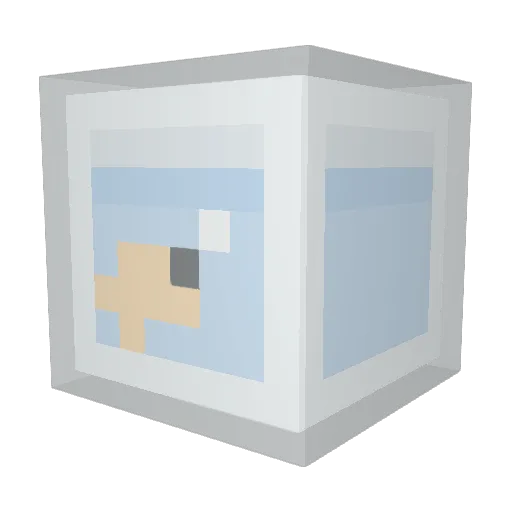 ruDEEs Minecraft avatar head, 3D render