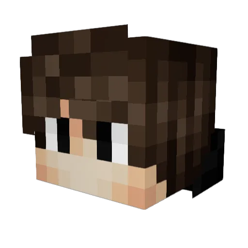 ruToxi Minecraft avatar head, 3D render