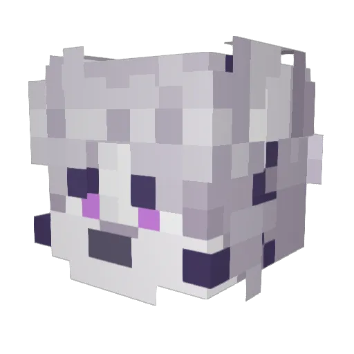 ru_bIsCO Minecraft avatar head, 3D render