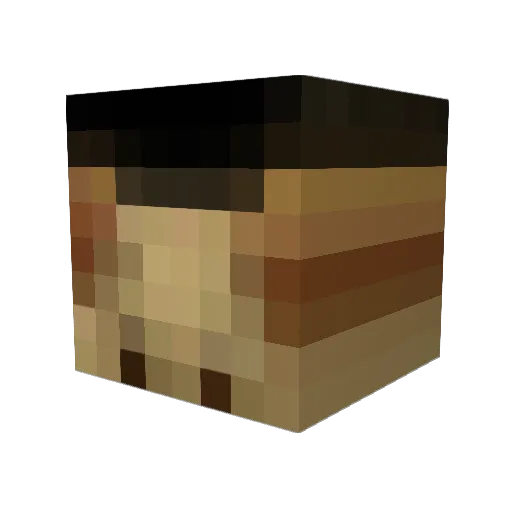 ru_mya Minecraft avatar head, 3D render