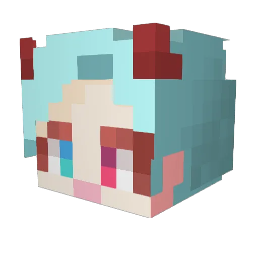 ru_sket Minecraft avatar head, 3D render