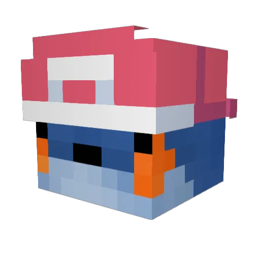 ruanzinhomatador Minecraft avatar head, 3D render