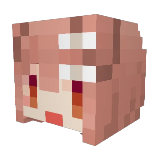 rub3n2001 Minecraft avatar head, 3D render