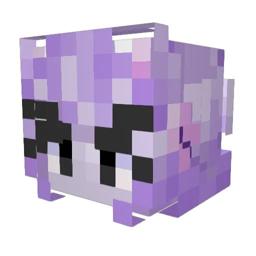 rub_yy Minecraft avatar head, 3D render