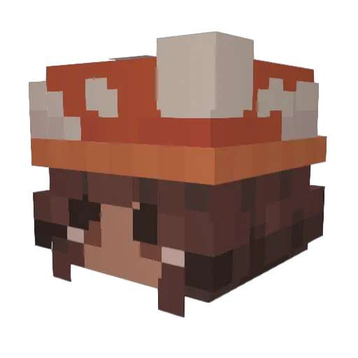 rubber_g00se Minecraft avatar head, 3D render
