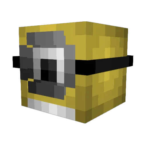 rubberstool Minecraft avatar head, 3D render