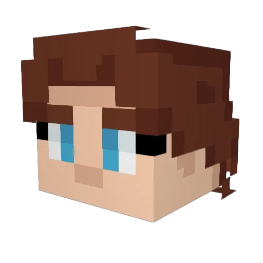 ruben002 Minecraft avatar head, 3D render