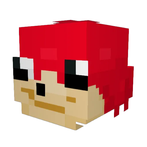 ruben1881 Minecraft avatar head, 3D render