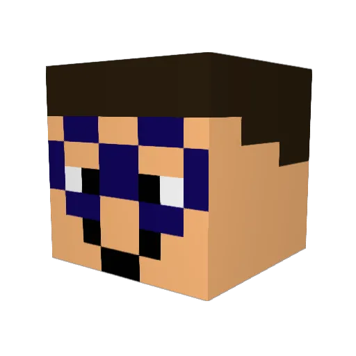 ruben5822 Minecraft avatar head, 3D render